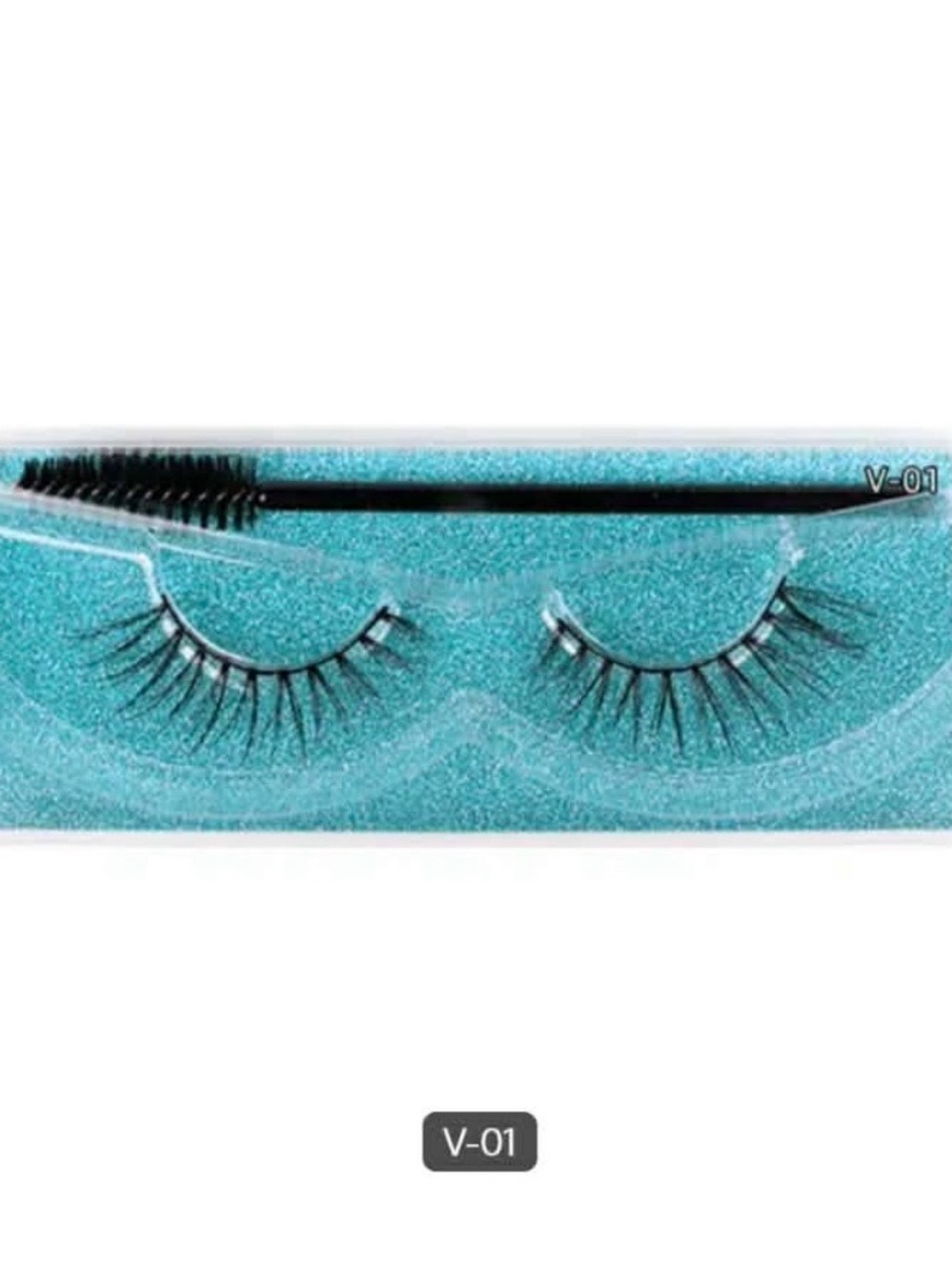 3D Mink Lashes with Spoolie - Black (V-01)